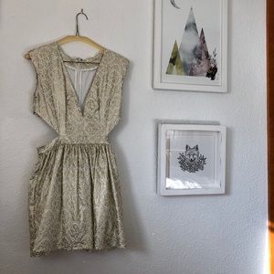Gold Foil Dress